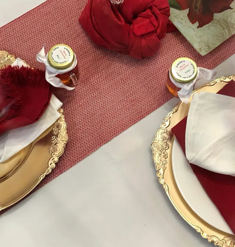 Ginger's Jams handcrafted gift favors ready to hand out